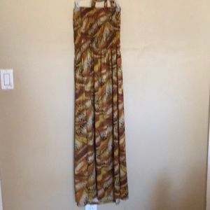 Cheetah print maxi dress